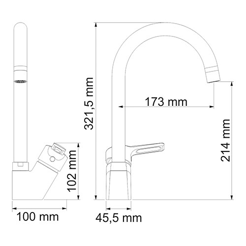 Рур (Ruhr) 24407 Смеситель для кухни — фото 3