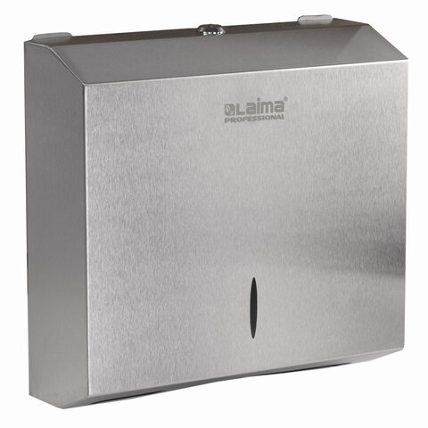 Диспенсер для полотенец LAIMA PROFESSIONAL INOX, (Система H2) Z-сложения, нержавеющая сталь, матовый, 605694 — фото 3