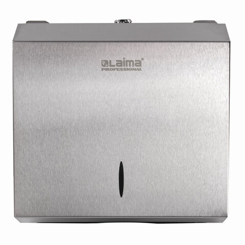 Диспенсер для полотенец LAIMA PROFESSIONAL INOX, (Система H3) V-сложения, нержавеющая сталь, матовый, 605696 — фото 2