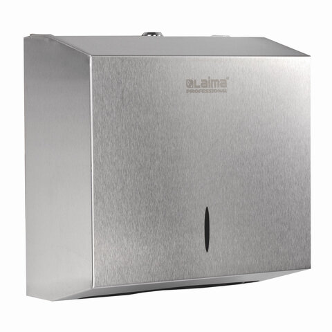 Диспенсер для полотенец LAIMA PROFESSIONAL INOX, (Система H3) V-сложения, нержавеющая сталь, матовый, 605696 — фото 3