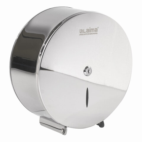 Диспенсер для туалетной бумаги LAIMA PROFESSIONAL INOX, (Система T2) малый, нержавеющая сталь, зеркальный, 605699 — фото 3