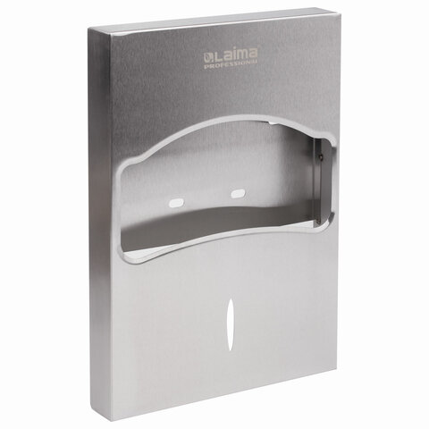 Диспенсер для покрытий на унитаз LAIMA PROFESSIONAL INOX, 1/4 сложения, нержавеющая сталь, матовый, 605704 — фото 2