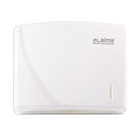 Диспенсер для полотенец LAIMA PROFESSIONAL ORIGINAL (Система H2), Z-сложения, белый, ABS-пластик, 605759 — фото 2