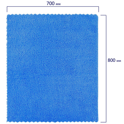 Тряпка для мытья пола из микрофибры 70х80 см "ULTRASONIC INDIGO COLOUR", синяя, 220 г/м2, LAIMA HOME, 608220 — фото 2