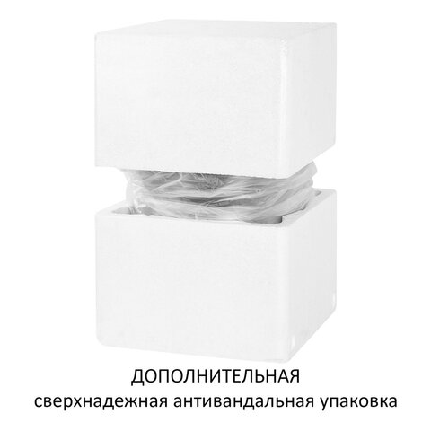 Ведро для мусора СЕНСОРНОЕ 12 л, нержавеющая сталь, зеркальная крышка, питание от 4-х батареек AA (не входят в комплект), LAIMA, 609327, SMB - 001 — фото 3