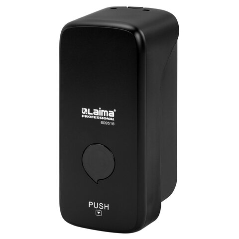 Дозатор для жидкого мыла LAIMA PROFESSIONAL PREMIUM BLACK, НАЛИВНОЙ, 0,5 л, черный, ABS-пластик, 609518