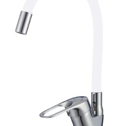 Смеситель для кухонной мойки с гибким цветным изливом Fmark FM4104-02