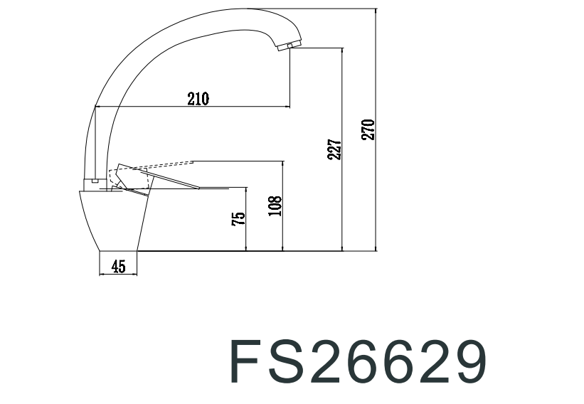 Смеситель для кухонной мойки Fmark FS26629 — фото 2