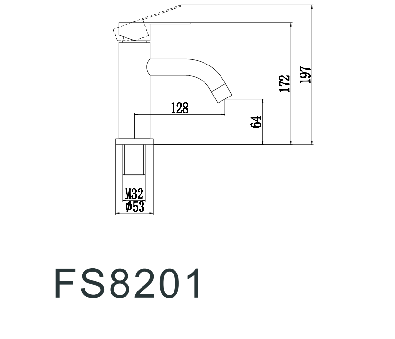 Смеситель Fmark FS8201H для умывальника — фото 2