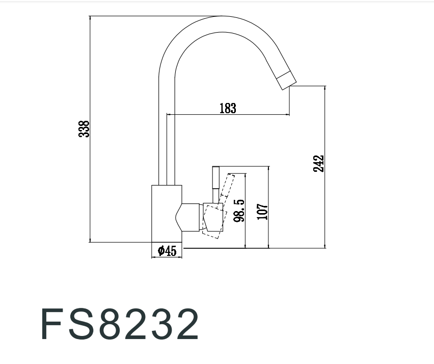 Смеситель Fmark для кухонной мойки FS8232H — фото 2