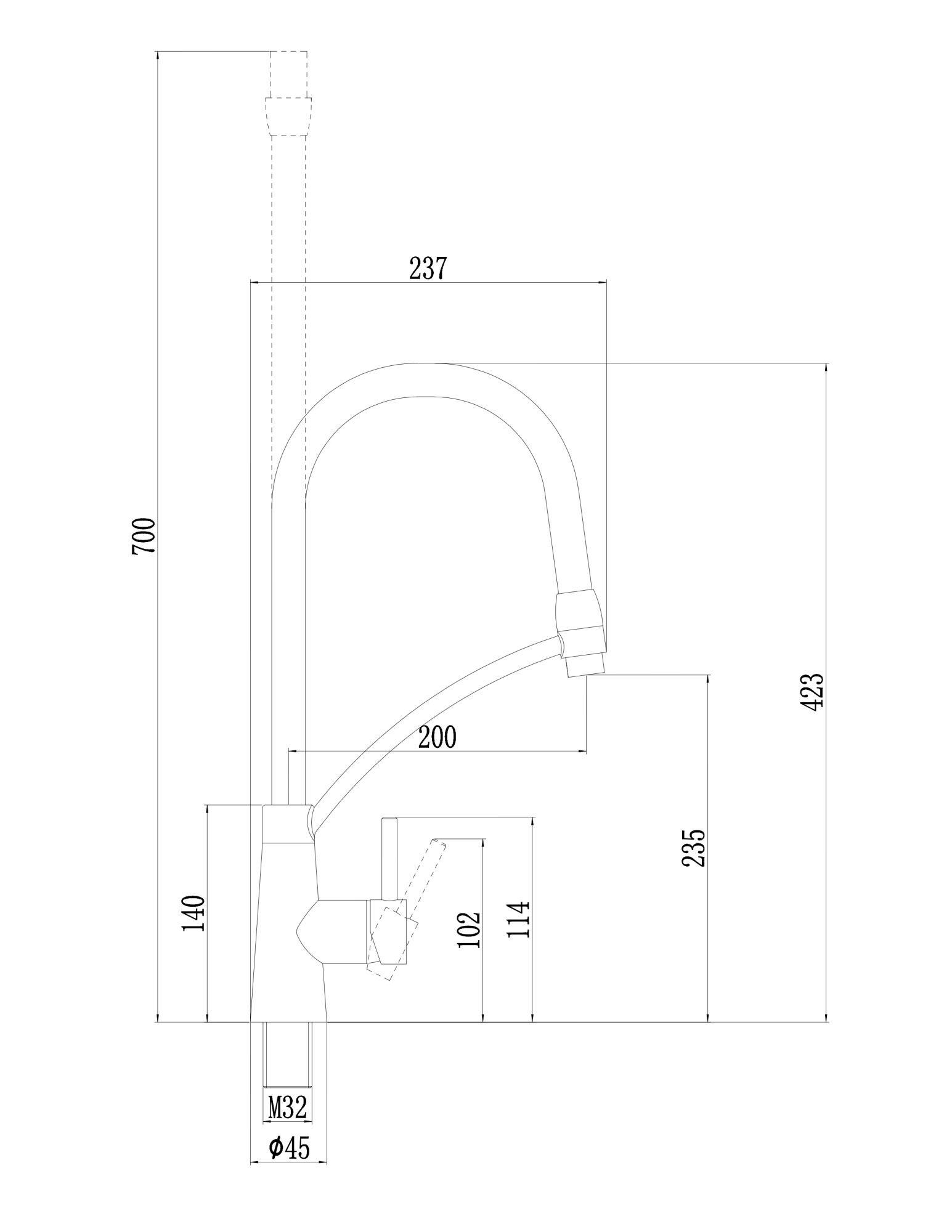 Смеситель для кухонной мойки Fmark FS8255A-02 — фото 2