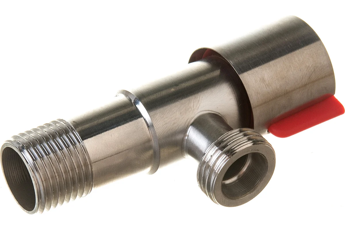 Угловой вентиль Fmark FS(001)10 (горячая вода) 1/2" на 1/2" — фото 2