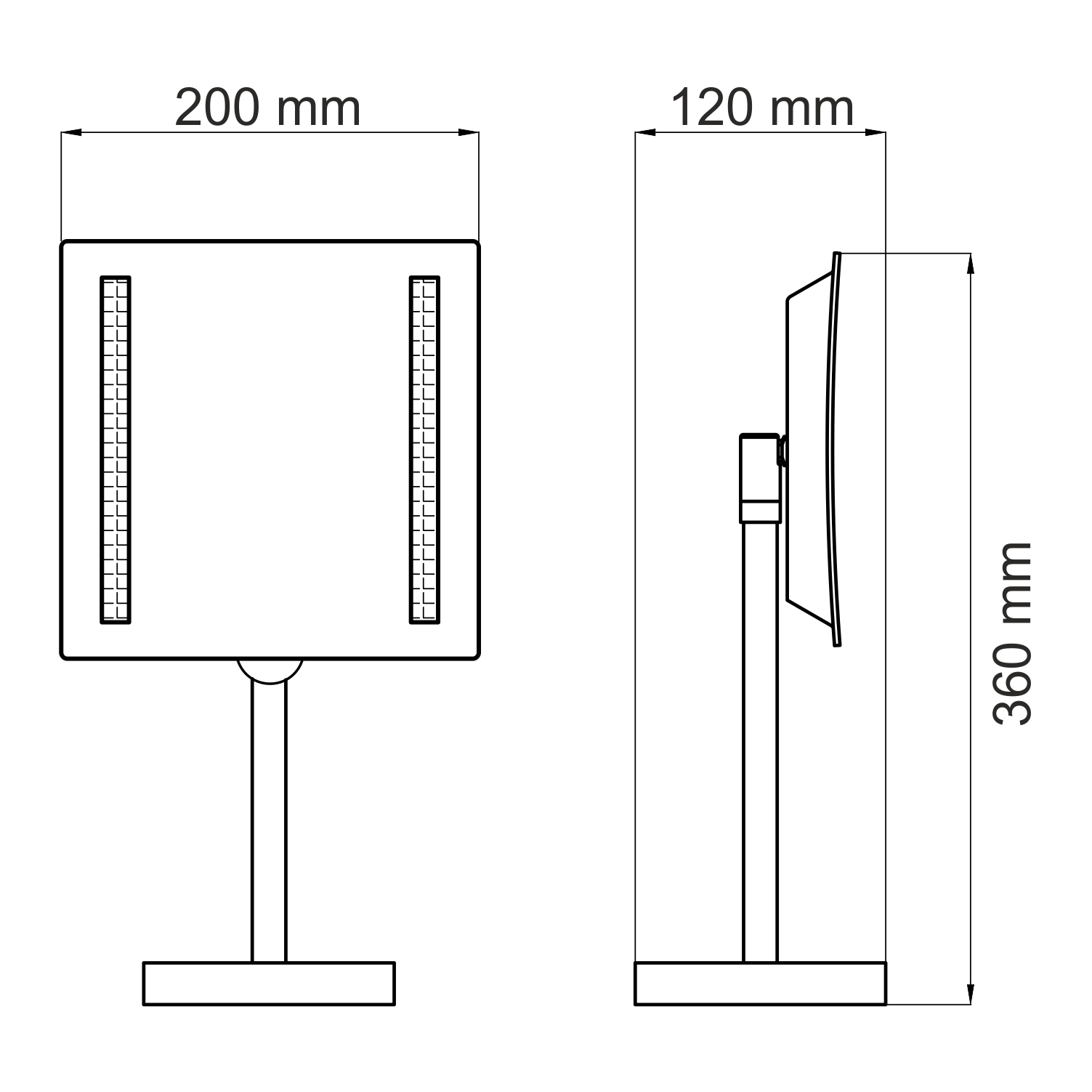 K-1007 Зеркало с LED-подсветкой, 3-х кратным увеличением — фото 3