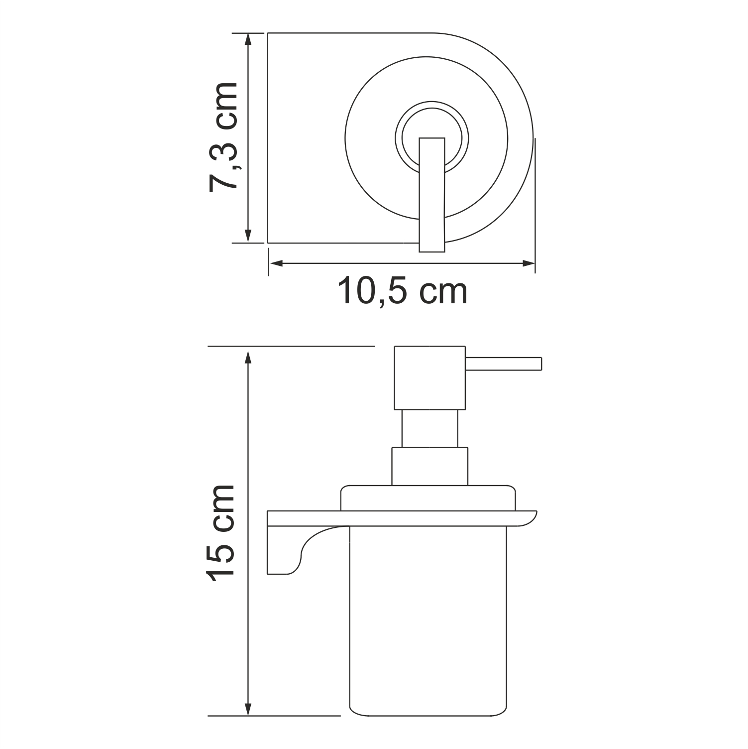 Каммель (Kammel) K-8399W Дозатор для жидкого мыла — фото 3