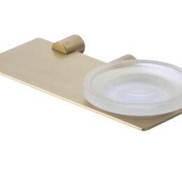 Мыльница стеклянная с настенным держателем Savol S-002159C