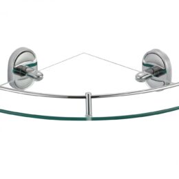 Полка угловая одинарная (стеклянная) Savol S-007073