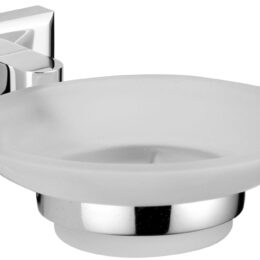 Мыльница стеклянная с настенным держателем Savol S-009559