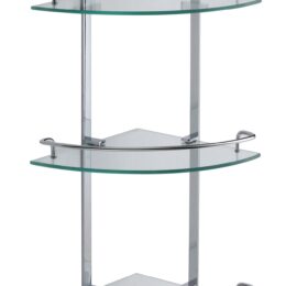 Полка угловая тройная (стеклянная) Savol S-065322A-3