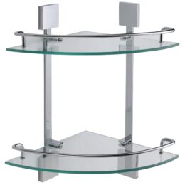 Полка угловая двойная (стеклянная) Savol S-065322A
