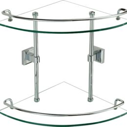 Полка угловая двойная (стеклянная) Savol S-095322