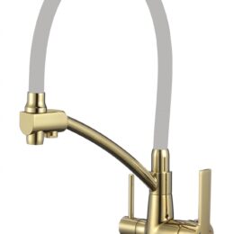 Смеситель для кухни золотой под фильтр Savol S-L1805B-04