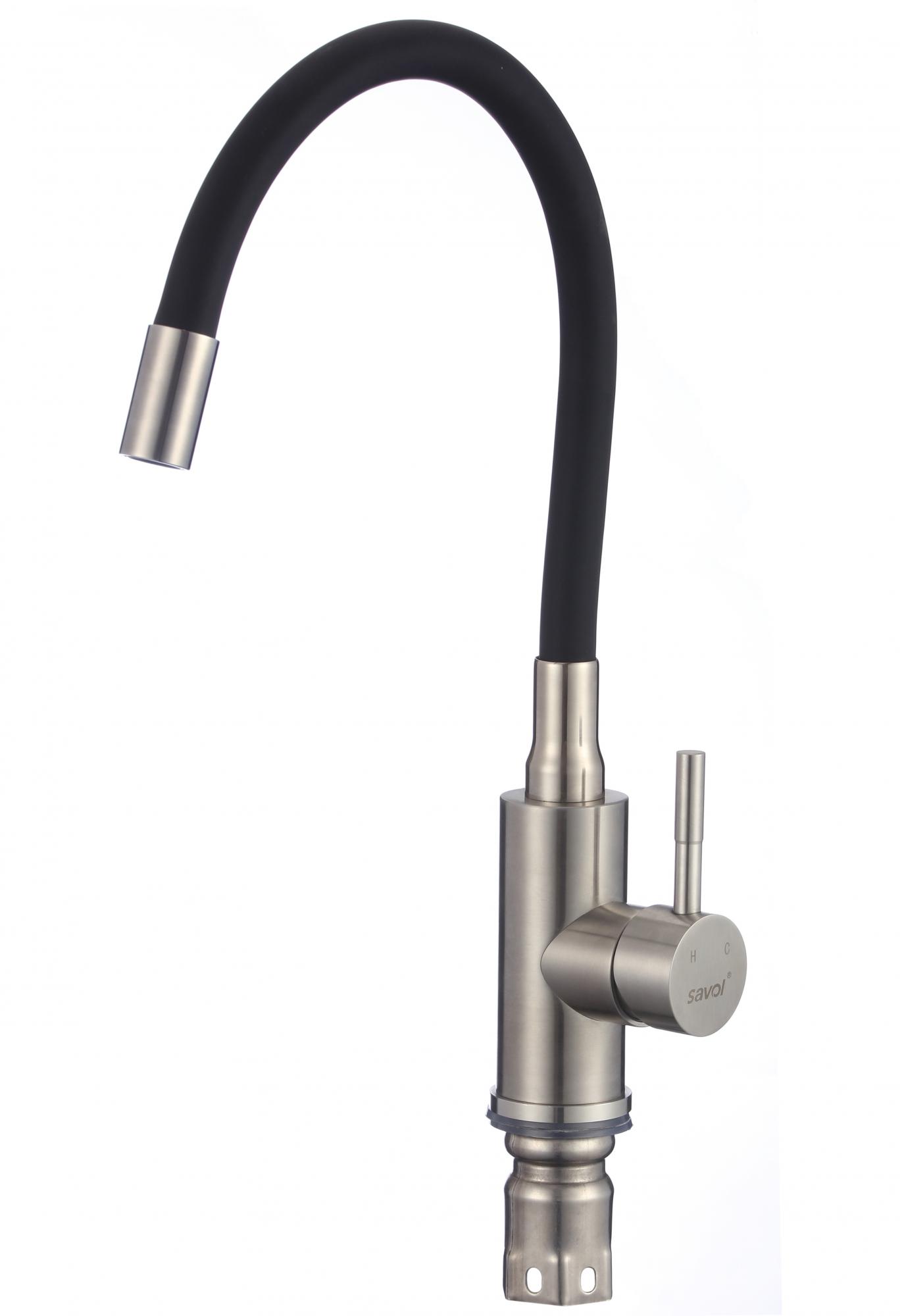 Смеситель для кухонной мойки с гибким цветным изливом Savol S-SUS6002-01