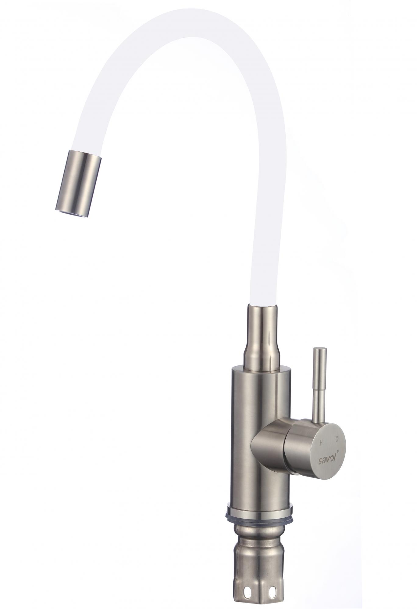 Смеситель для кухонной мойки с гибким цветным изливом Savol S-SUS6002-02