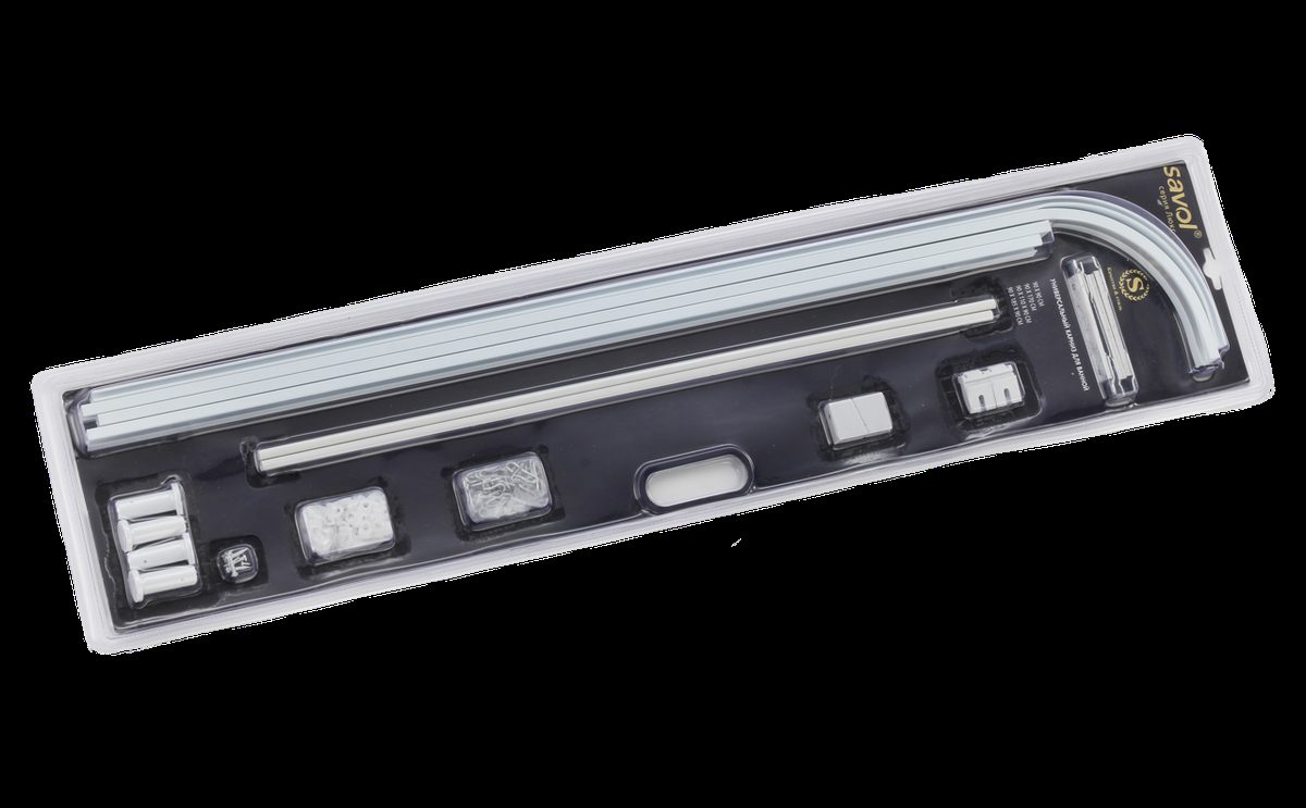 Универсальный карниз для ванной комнаты Savol SK-8050W
