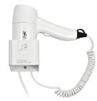 Фен для волос настенный "Puff-1205", белый, 1,2 кВт