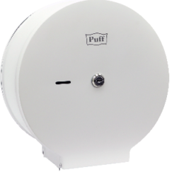 Диспенсер для туалетной бумаги Puff-5160W, нержавеющая сталь, белый