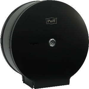 Диспенсер для туалетной бумаги Puff-5160Bl, нержавеющая сталь, черный