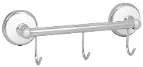 Кронштейн настенный, 3 крючка «Solinne», B-51108-3, хром, Коллекция Blanco