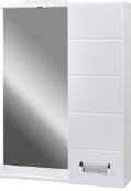 Зеркало со шкафом Вега 70 с подсветкой, белый, правый DORATIZ 2711.113