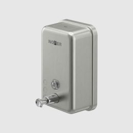 Диспенсер для мыла с кнопкой 1200 мл. нерж. сталь INOX 03041.S матовый