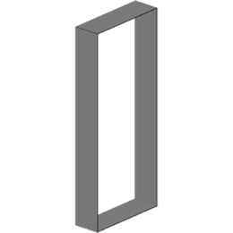 Рама для встраиваемых систем 12047 P.S нерж. сталь COMPACT 12047.ADO.P.S матовый