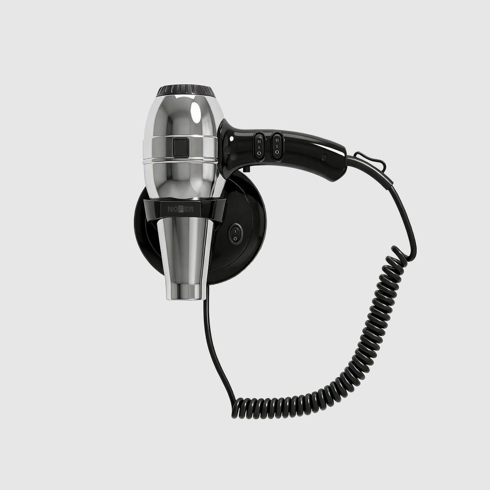 Фен настенный 1800 W нерж. сталь HOTEL LINE 02057.B глянцевый